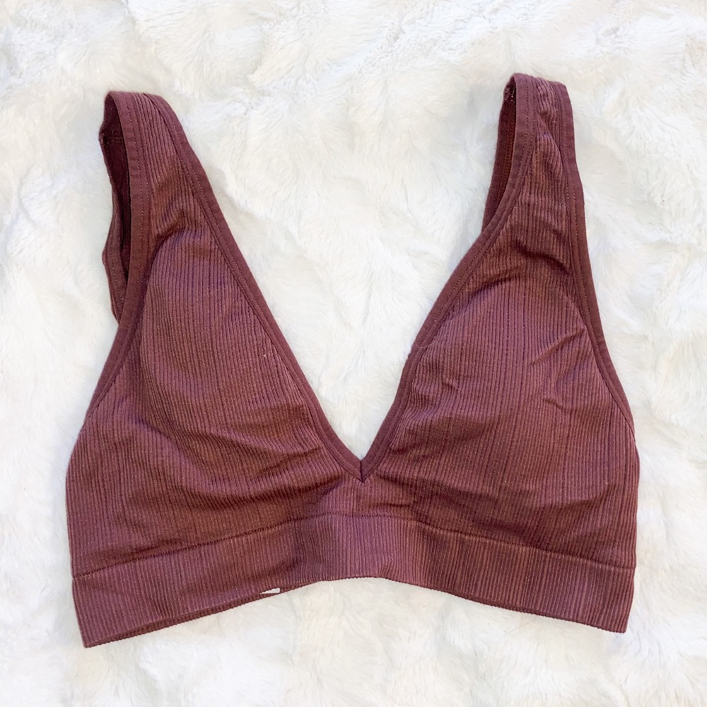 Lightly Lined VS Pink Ribbed Bralette
